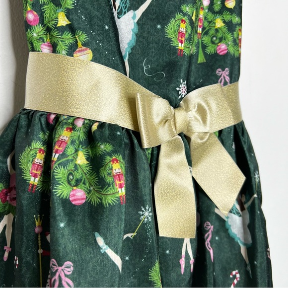 Bonnie Jean Nutcracker Holiday Dress with Bow Sash - Picture 3 of 9